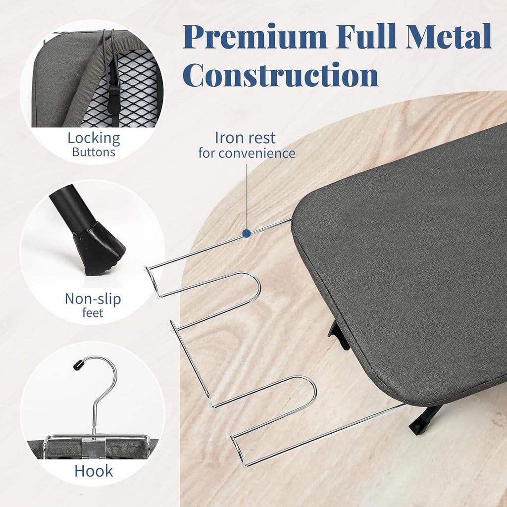 Small Ironing Board Foldable 32"x12" Black