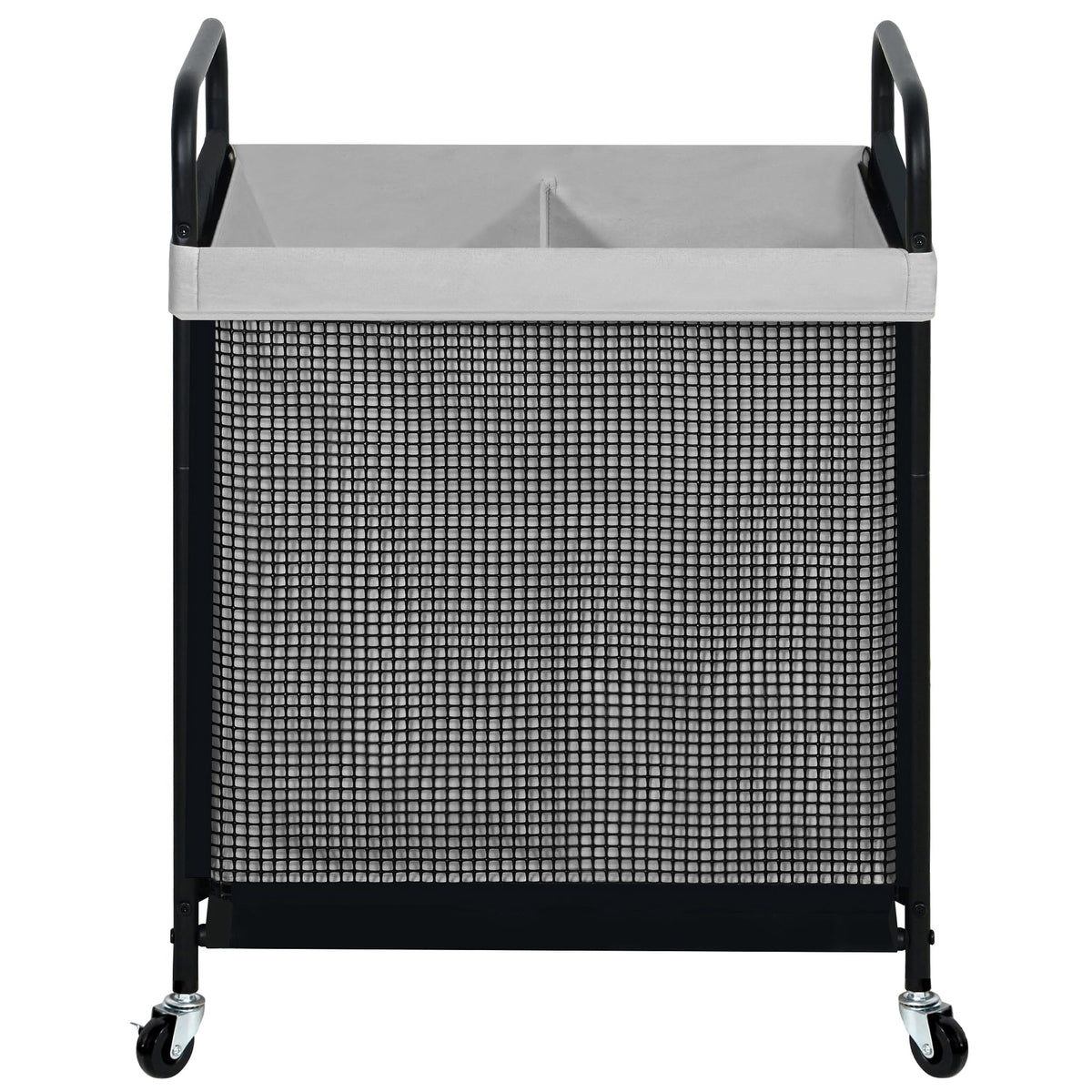 STO STO Laundry Hamper 3 Section, 120L Rolling Laundry Sorter Cart with Removable and Washable Liner Bag, Clothes Hamper with Wheels and Metal Handle for Laundry Room and Bedroom