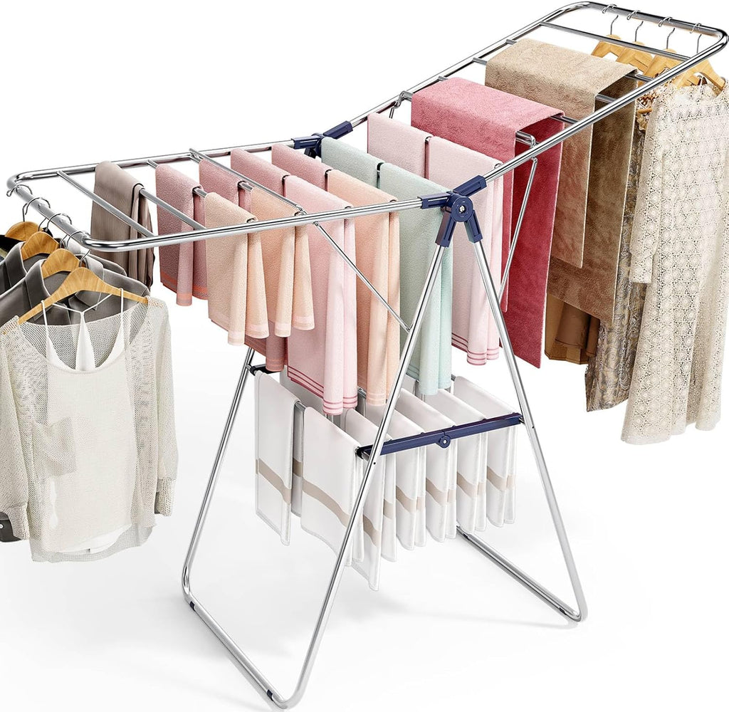 APEXCHASER Large Stainless Steel Clothes Drying Rack