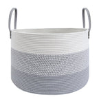 JMvicyroam 65L Extra Large Machine Washable Cotton Rope Blanket Basket
