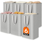 Lifewit 80L Large Laundry Baskets, Laundry Hampers Bags, 2 Pack, Beige