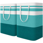 HomeHacks 2 Pack Large Laundry Baskets, Laundry Hampers Bags (Grey 75Lx2)