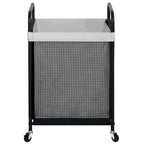 STO STO Laundry Hamper 3 Section, 120L Rolling Laundry Sorter Cart with Removable and Washable Liner Bag, Clothes Hamper with Wheels and Metal Handle for Laundry Room and Bedroom