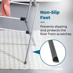 Honey-Can-Do 6-Tier Collapsible Steel Clothes Drying Rack, 24 ft, White