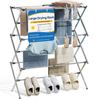 APEXCHASER Extra Large Clothes Drying Rack, 14.57" D × 44.88" H
