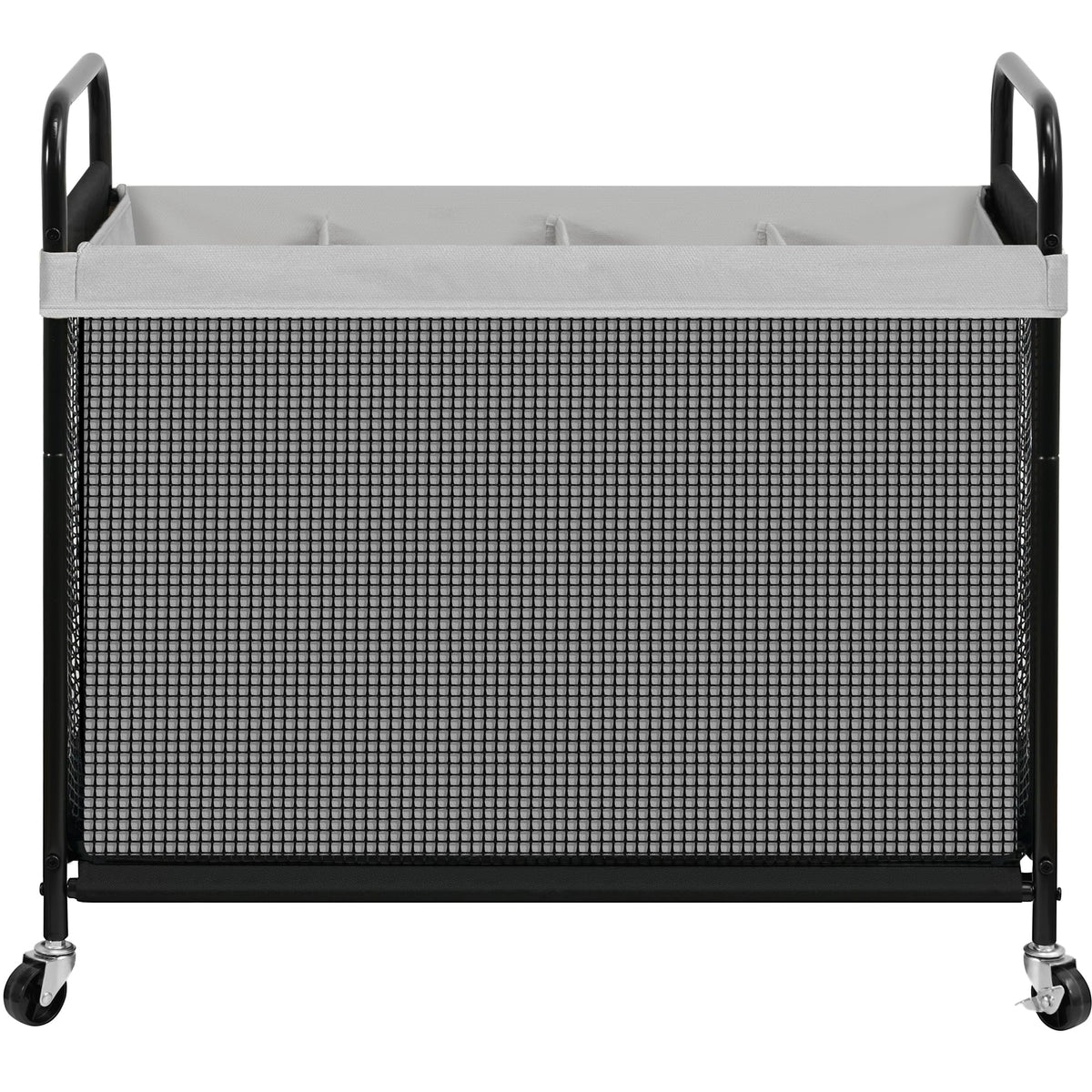STO STO Laundry Hamper 3 Section, 120L Rolling Laundry Sorter Cart with Removable and Washable Liner Bag, Clothes Hamper with Wheels and Metal Handle for Laundry Room and Bedroom