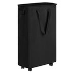 efluky Slim Laundry Hamper with Wheels, Rolling Laundry Basket for Clothes, Small Laundry Basket for Bedroom, Dorm and Laundry Room, 60L (12.7 Gallons) Beige