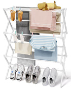 Sakugi Foldable 3-Tier Clothes Drying Rack 37.4" H with Non-Slip Feet