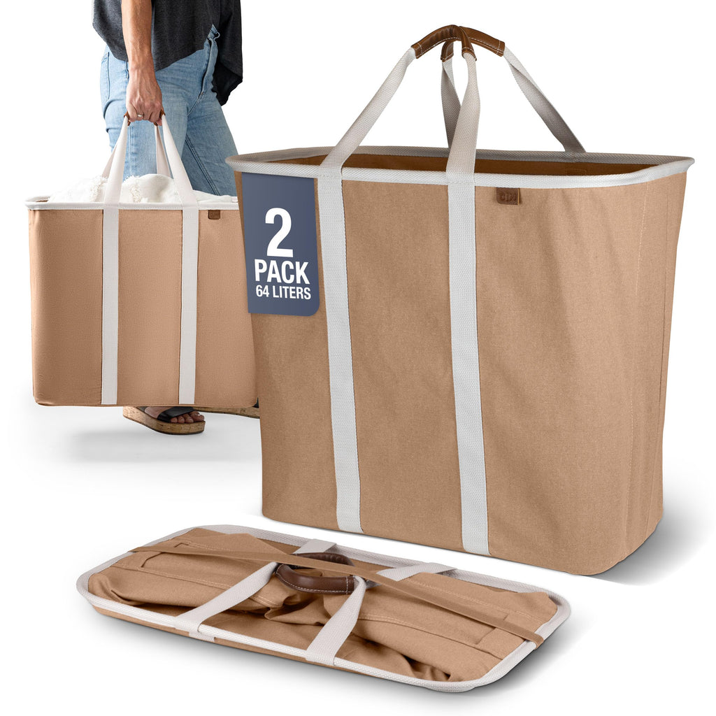 Collapsible Laundry Caddy - Denim/Shadow Gray(2PK)