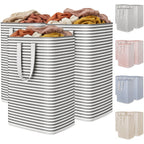 Lifewit 80L Large Laundry Baskets, Laundry Hampers Bags, 2 Pack, Beige