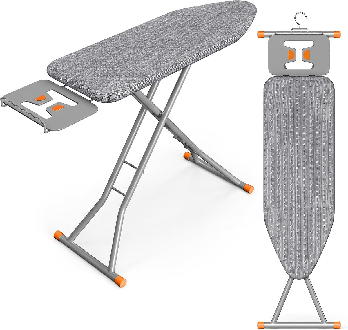 SONGMICS Ironing Board, Foldable, with Stable Iron Rest, 43 x 13 Inches