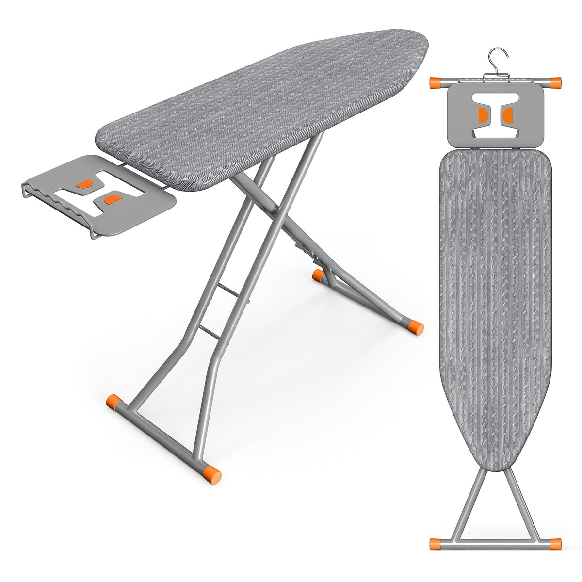SONGMICS Ironing Board, Foldable, with Stable Iron Rest, 43 x 13 Inches