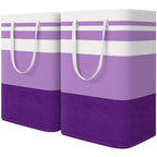 HomeHacks 2 Pack Large Laundry Baskets, Laundry Hampers Bags (Grey 75Lx2)