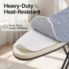 Ironing Board Full Size, Heavy Duty Height Adjustable Iron Rest, Cover Pad