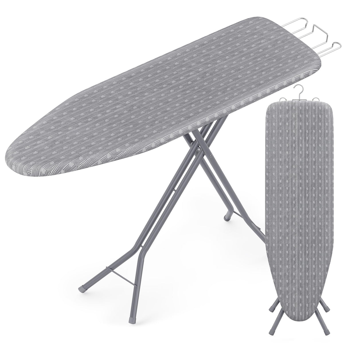 SONGMICS Ironing Board, Foldable, with Stable Iron Rest, 43 x 13 Inches
