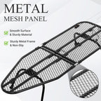 ZOES HOMEWARE Metal Mesh Panel Tabletop Ironing Board | Foldable Iron Board | Heavy Duty Small Iron Board with Heat Resistant Cover and 100% Cotton 8mm Thicken Pad | 31.5"x11.8"x6.2"