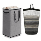 Goodpick 75L Laundry Basket with Wheels & Removable Wash Bag for Dorm