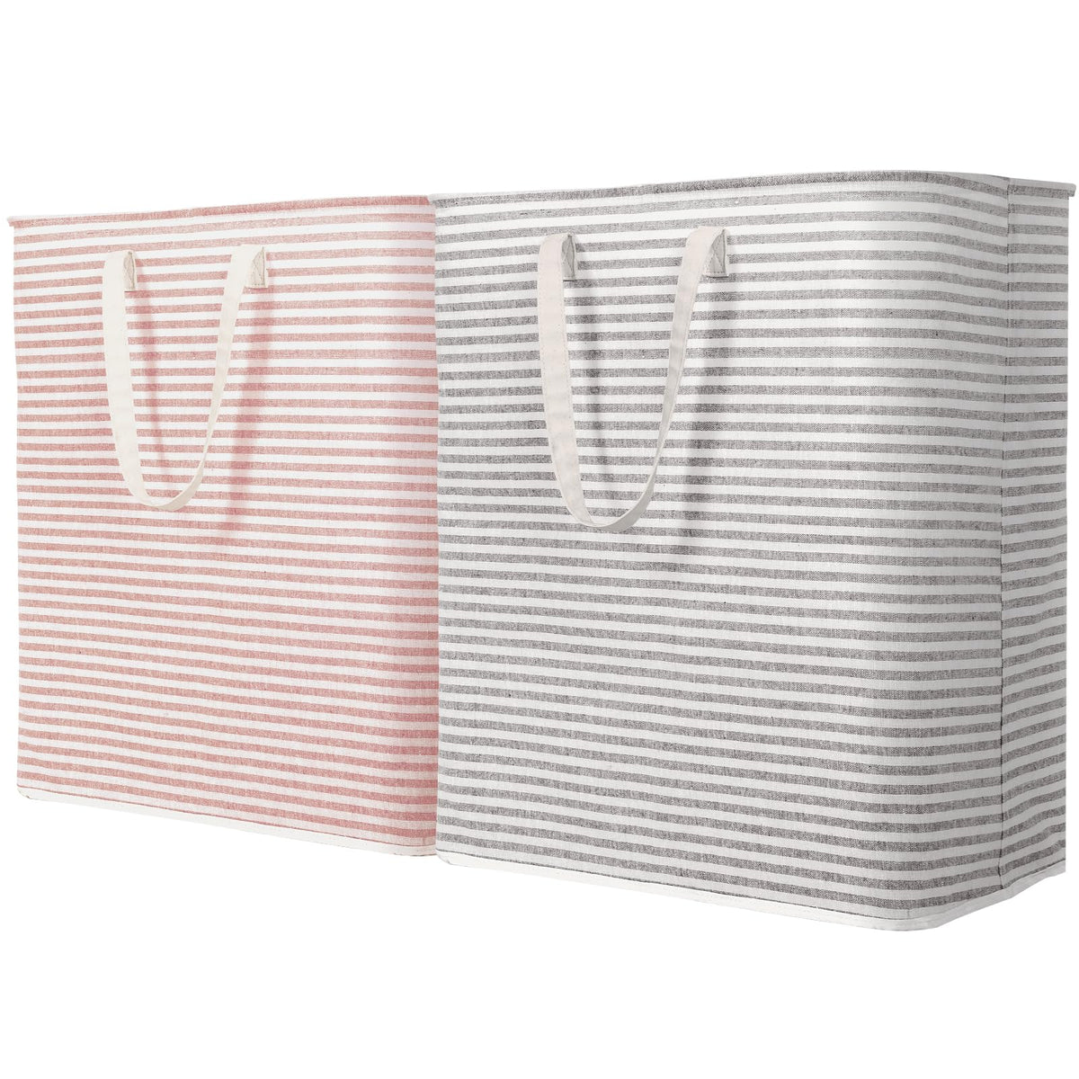 Lifewit 80L Large Laundry Baskets, Laundry Hampers Bags, 2 Pack, Beige