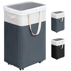 Goodpick 75L Laundry Basket with Wheels & Removable Wash Bag for Dorm