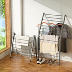 Whitmor Spacemaker Folding Drying Rack, Freestanding Indoor Clothes Dryer, Space Saving Compact Design, 6"L x 26"W x 51.5"H, White