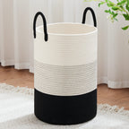VIPOSCO 72L Tall Woven Laundry Basket Hamper, White