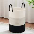 VIPOSCO 72L Tall Woven Laundry Basket Hamper, White