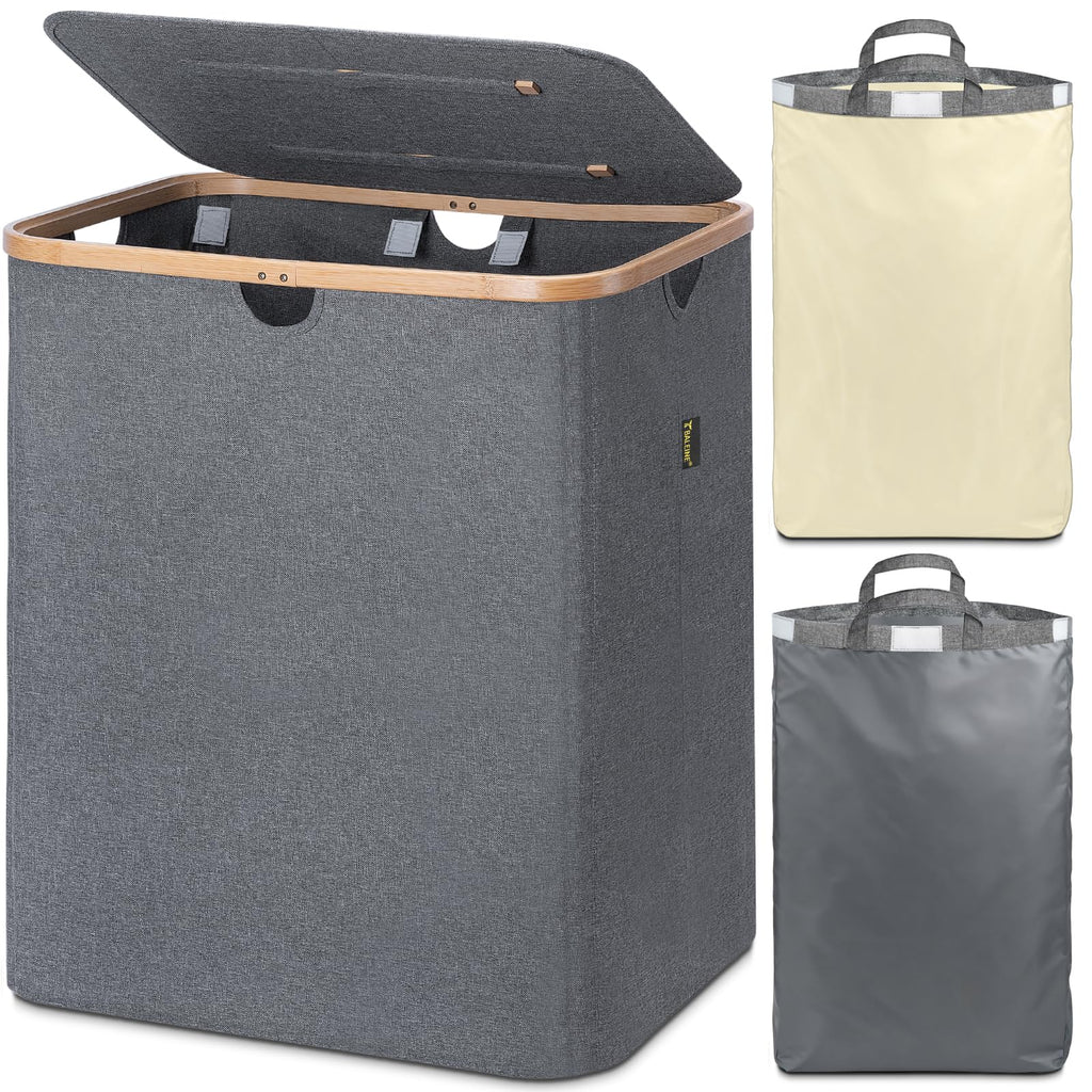 BALEINE 100L Laundry Hamper with Lid, Large Laundry Basket Bin
