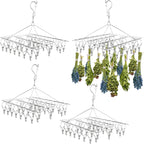 Herb Drying Rack for Drying Spices, Rustproof Dryer with 30 Hooks