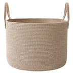 JMvicyroam 65L Extra Large Machine Washable Cotton Rope Blanket Basket