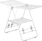 Honey-Can-Do Heavy-Duty Gullwing Clothes Drying Rack, 50 lb, White