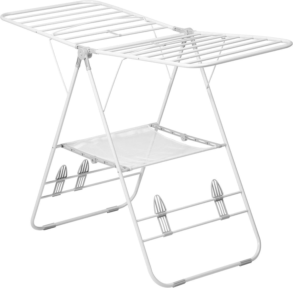 Honey-Can-Do Heavy-Duty Gullwing Clothes Drying Rack, 50 lb, White
