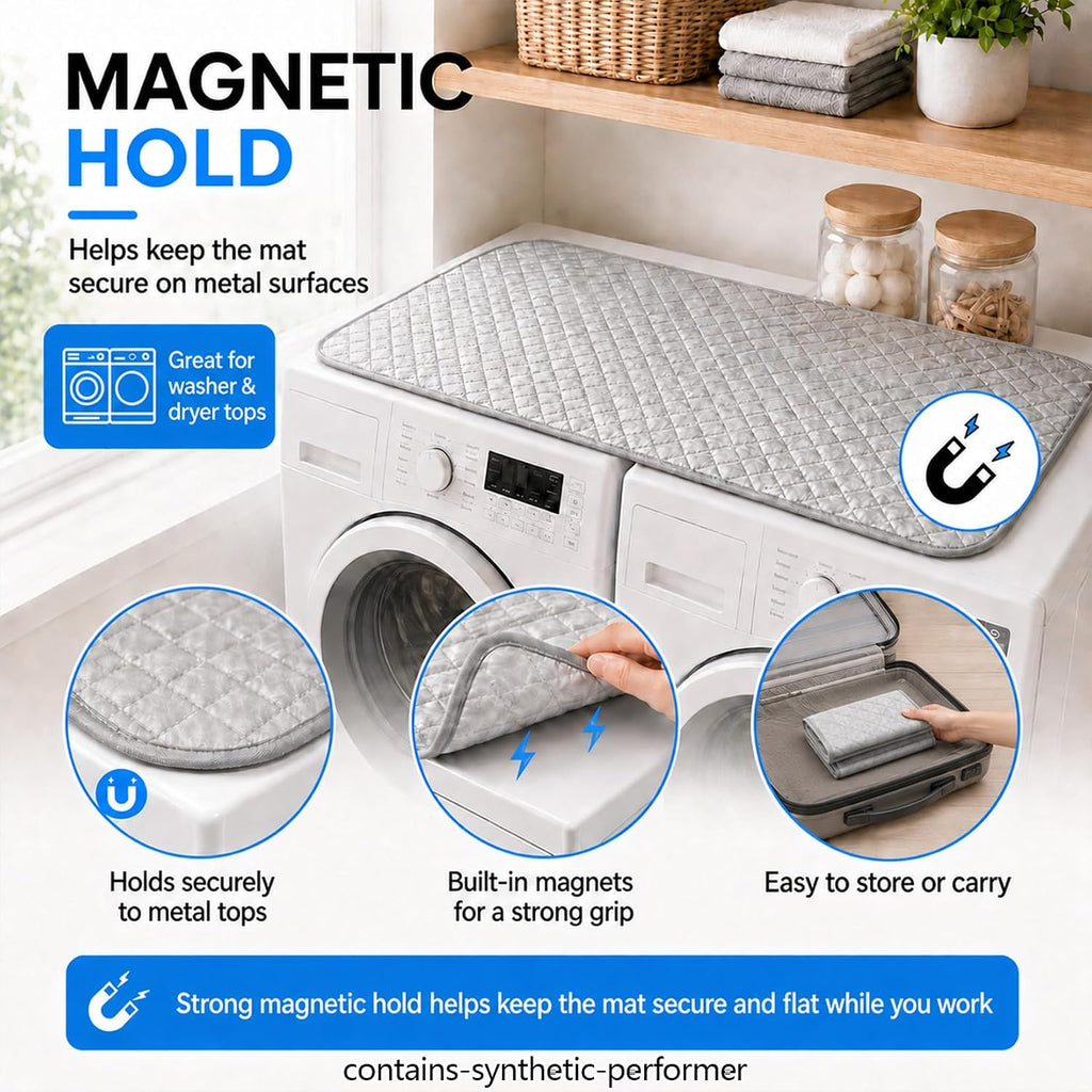 Sukh Magnetic Ironing Mat - Foldable Double Sided Portable Ironing Pad