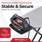 Bartnelli Extreme Stability Ironing Board & Iron Rest 43x13 Iron Surface