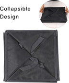 SOUJOY 4Pcs Pop Up Laundry Baskets, 13 Inch Collapsible Mesh Popup Clothes Hampers, Portable and Foldable Washing Bin with Handles for Home, Dorm, Travel and Storage, Black
