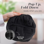 Handy Laundry Mesh Pop-Up Hamper Collapsible with Side Pocket 2-Pack