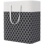 StorageRight Laundry Basket Hamper, 75L Collapsible Clothes Storage, Grey