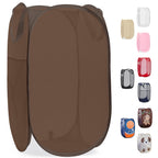 Handy Laundry Mesh Pop-Up Hamper Collapsible with Side Pocket 2-Pack
