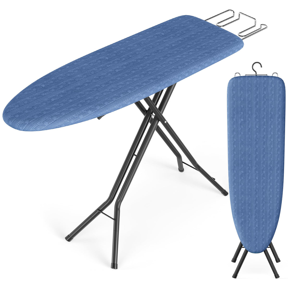 SONGMICS Ironing Board, Foldable, with Stable Iron Rest, 43 x 13 Inches