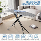KINGBOARD Ironing Board Full Size, Iron Board and Ironing Board Set 43x13