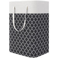StorageRight Laundry Basket Hamper, 75L Collapsible Clothes Storage, Grey