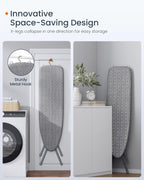 SONGMICS Ironing Board, Foldable, with Iron Rest, 43 x 13 Inches