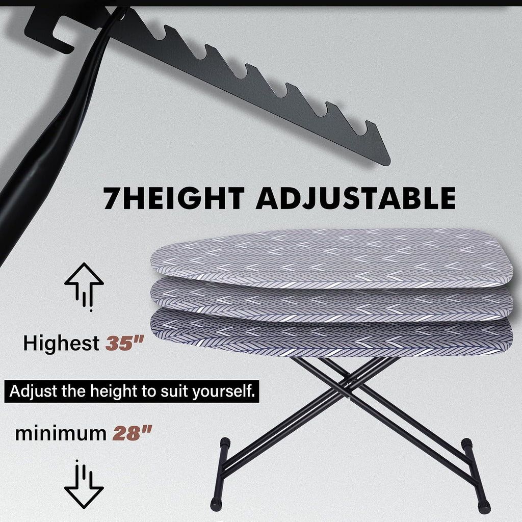veiox Ironing Board Full Size,Extra-Wide Ironing Area 47''x16'' Durable