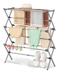 APEXCHASER 4-Tier Foldable Clothes Drying Rack, 48.8" H, White