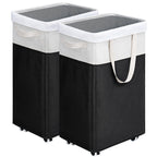 Goodpick 75L Laundry Basket with Wheels & Removable Wash Bag for Dorm