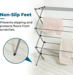 Honey-Can-Do Oversized Collapsible Clothes Drying Rack, 35", 50 lb, Grey
