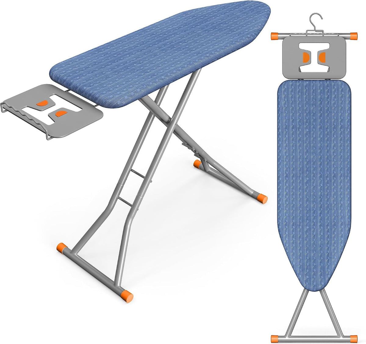 SONGMICS Ironing Board, Foldable, with Stable Iron Rest, 43 x 13 Inches