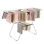SONGMICS Clothes Drying Rack, Foldable Space-Saving Steel Laundry Rack
