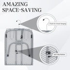 ZOES HOMEWARE Premium Metal Mesh Panel Tabletop Ironing Board Silver