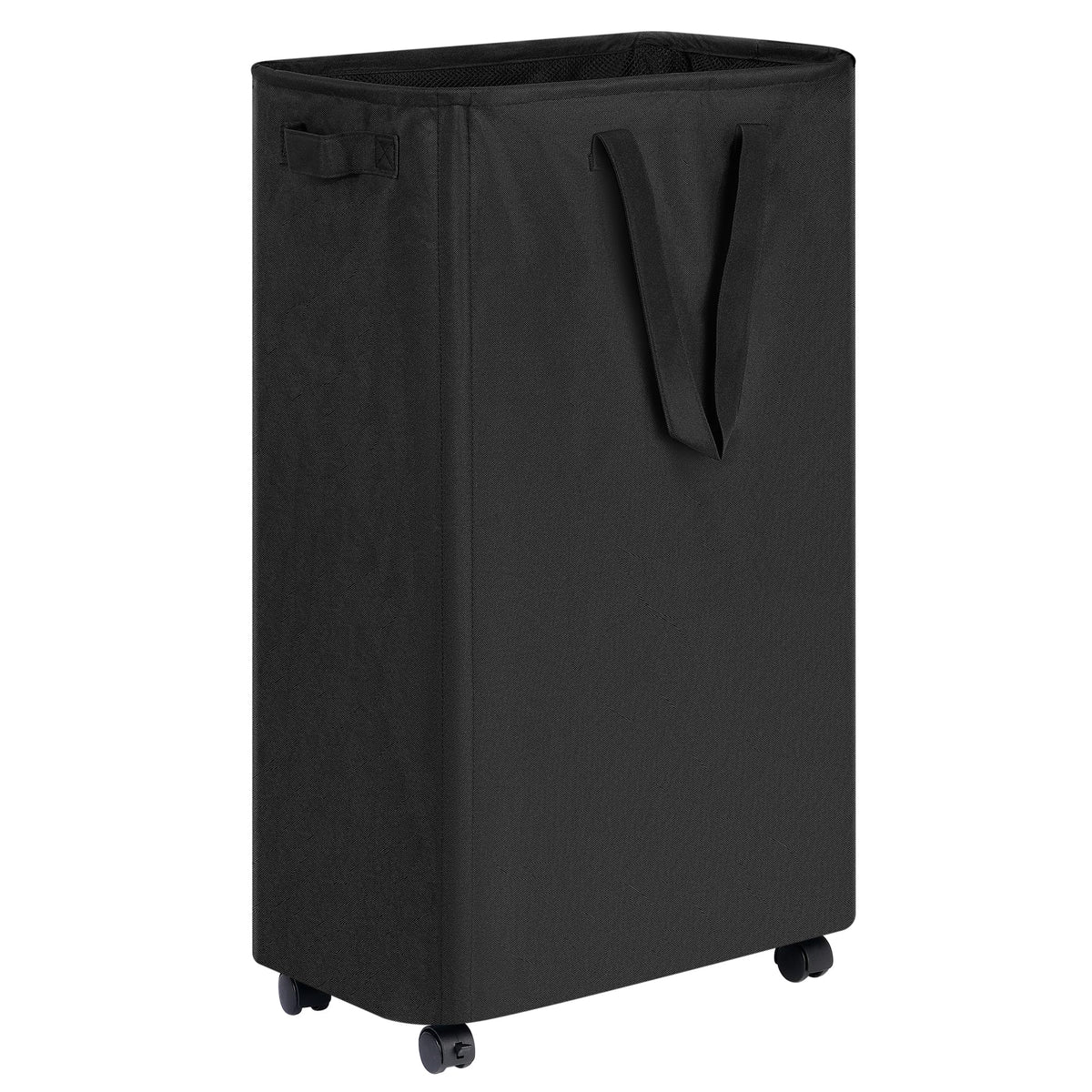 efluky Slim Laundry Hamper with Wheels, Rolling Laundry Basket for Clothes, Small Laundry Basket for Bedroom, Dorm and Laundry Room, 60L (12.7 Gallons) Beige