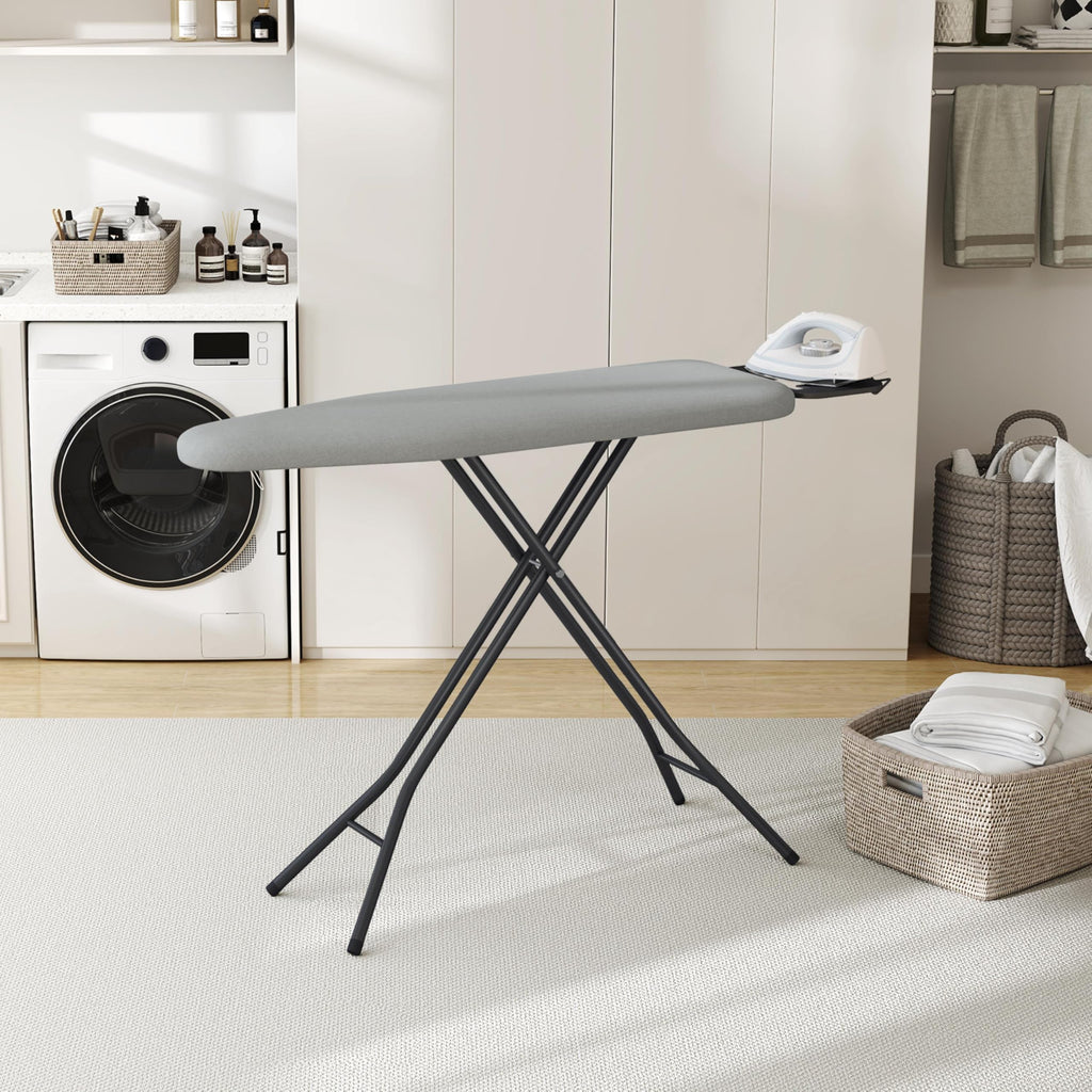 Yaheetech Ironing Board 43"x14" with Heavy Duty Iron Rest, Foldable, Beige